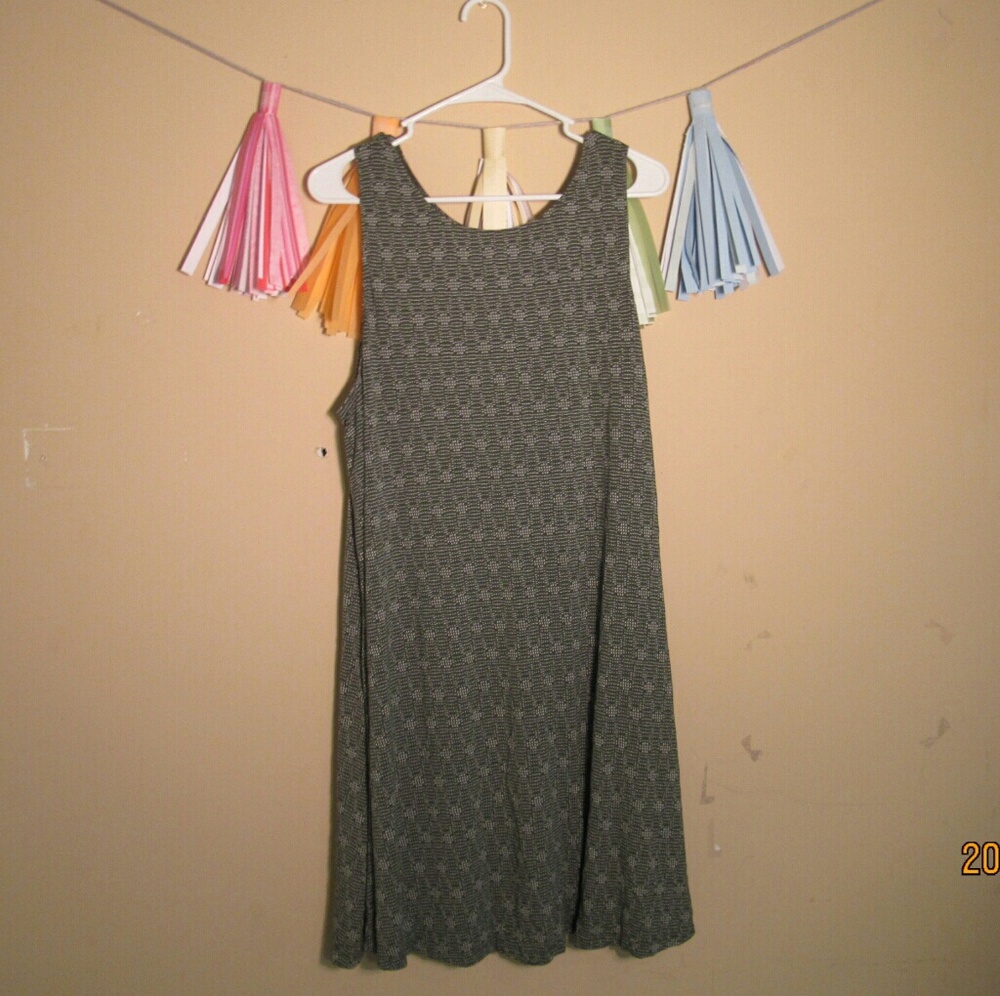 Green T-shirt dress